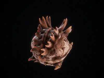 Creature banic alien aqua  Low-poly 3D model