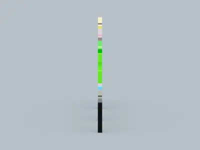 Minecraft Gun Low-poly 3D model