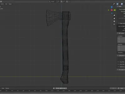 Game Ready Basic Axe Free low-poly 3D model