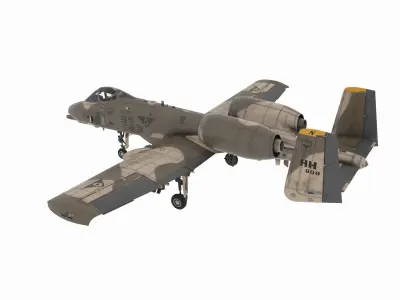 Aircraft02 military jet 3D model