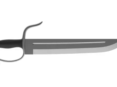 Butterfly Sword 04 3D model