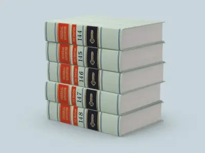 Law Books 3D model
