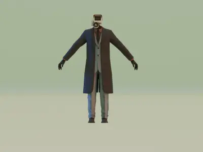 cameraman skibidi toilet 3D model