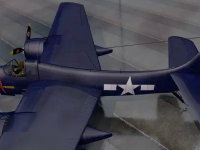 Grumman F7F-1 Tigercat 3D model