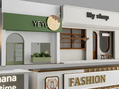 Shop Front 1 3D model