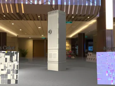 Electrical Distribution Cabinet 174 Low-poly 3D model