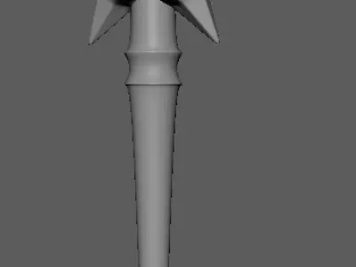 Realism Midevil Mace Low-poly 3D model