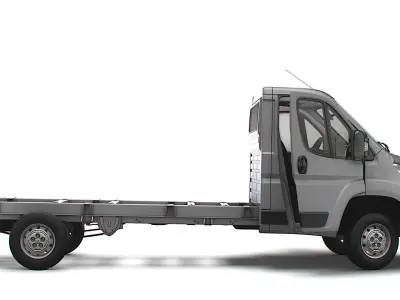 Peugeot Boxer Chassis Truck SCab 4035WB HQInterior 2023 3D model