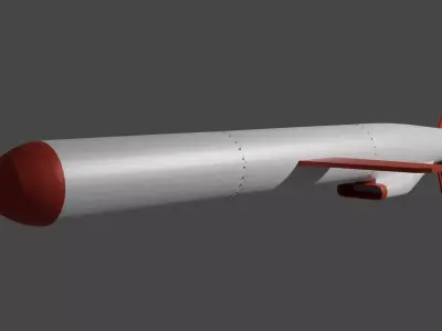 BGM-109 Tomahawk cruise missile 3D model