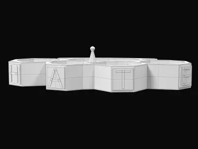 Brass Knuckles HATE Low-poly 3D model