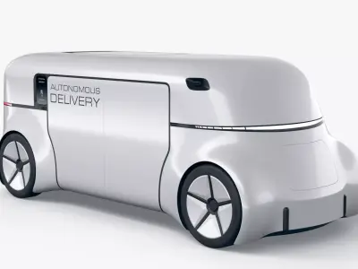 Autonomous Commercial Delivery Drone 3D model