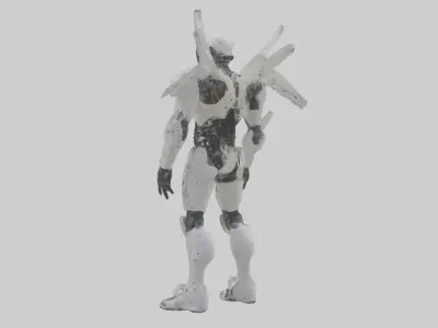 Exoskeleton Suit Mode 1 Low-poly 3D model