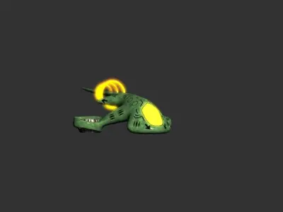 Phantom Space Ship Low-poly 3D model