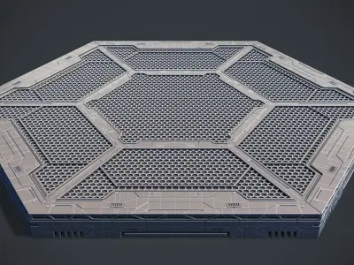 Sci-Fi Kit Free 01 Mecha Platform Free 3D model