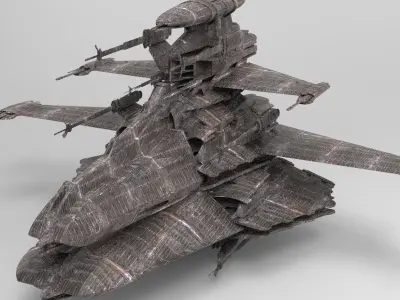 Spaceship reaper design 5 3D model