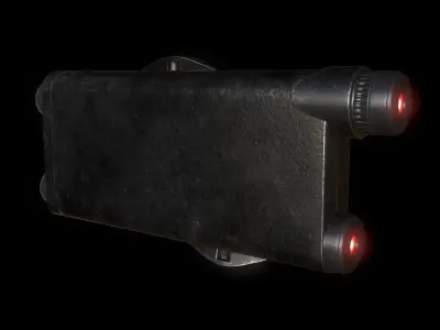 Weapon Laser Sight for Games Low-poly 3D model
