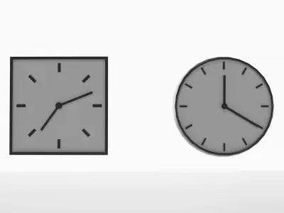 Clocks - Dining Room Pack Free low-poly 3D model