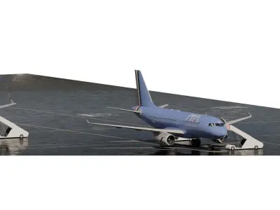 Airbus A319-100 and A320-200 3D model