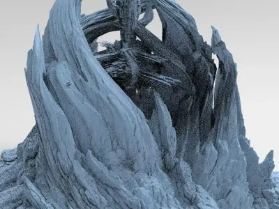 Spiral Mountain City 3D model
