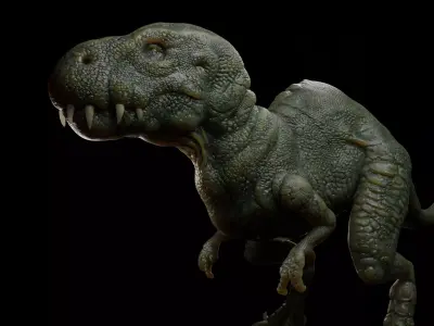 Comic book style Dinasour 3D model