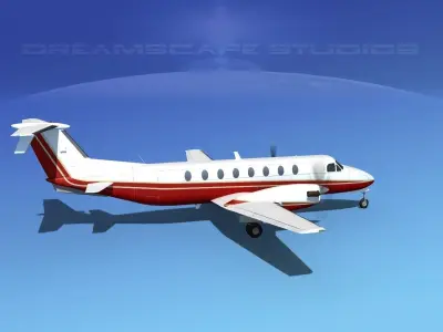 Beechcraft B1900C V11 3D model