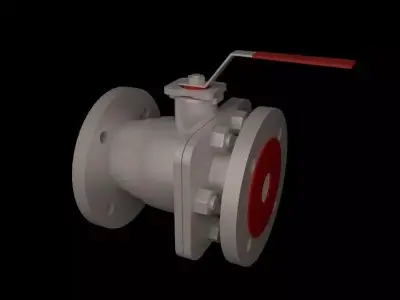 ball valve 3D model