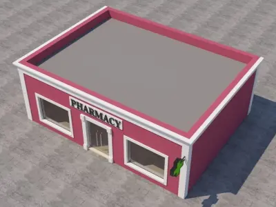 Mexican Pharmacy 3D model