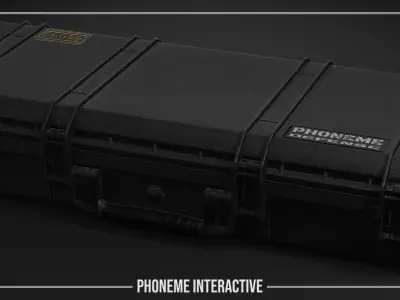 Military Case - Game Ready Rifle Storage Box with 4K PBR LODs Free low-poly 3D model