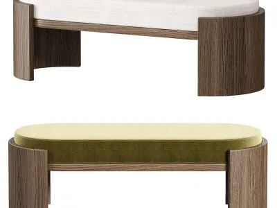 Hug Bench Free 3D model