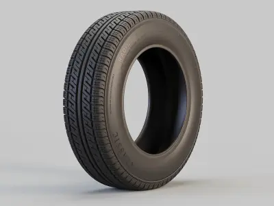 Classic Car Tyre 3D model