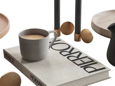 075 Living decor set PIERROT PACK 00 3D model