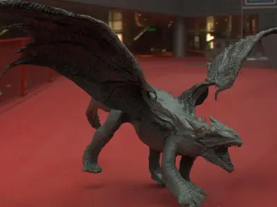 Dragon Crocodile hybrid 3D model