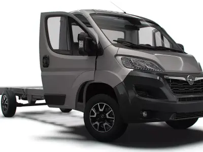 Opel Movano Chassis Truck SCab 4300WB HQInterior 2023 3D model