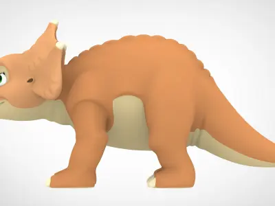 Cera Threehorn 3D model