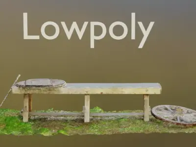 Old Bench Free 3D model purchase