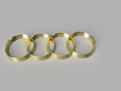 Audi Logo Free 3D print model