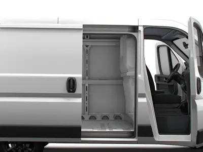 Opel Movano Van L1H1 HQ Interior 2023 3D model