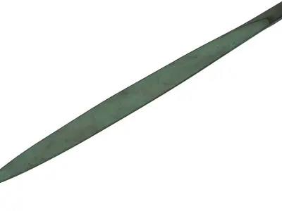 Makhaira bronze knife Low-poly 3D model