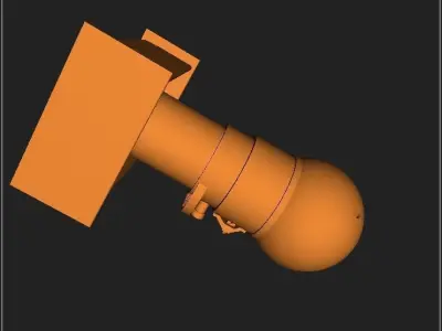 German bouncing bomb Kurt ver 01 3D model