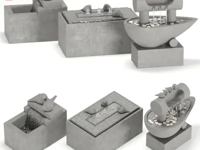 bird Fountain 3D model