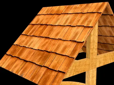 Medieval Well Lowpoly Low-poly 3D model