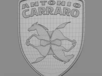 antonio carraro logo 3D model