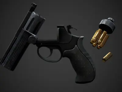 MPREX gun Free low-poly 3D model