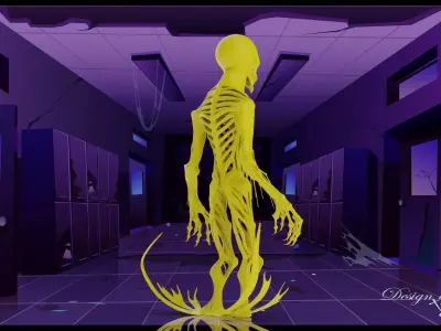 Alien Creeping Creature Resin 3D print model