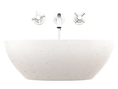 White Washbasin Bowl 3D model