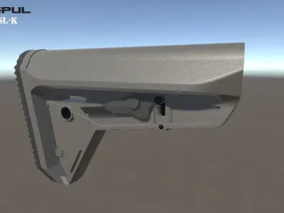 Magpul SL-K Low-poly 3D model