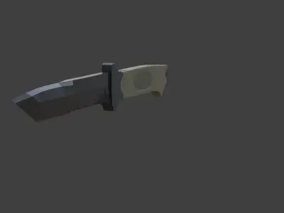 bear knife Free low-poly 3D model