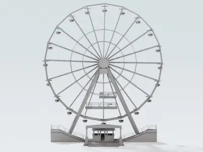 Ferris wheel - big wheel 3D model