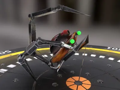 Crab Droid Low-poly 3D model