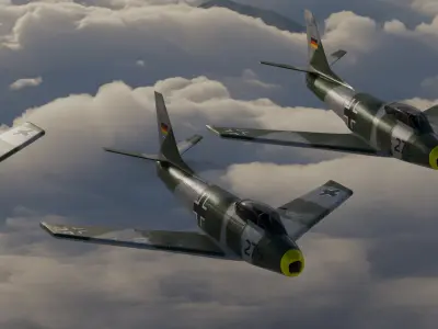 CL-13 Sabre Low-poly 3D model